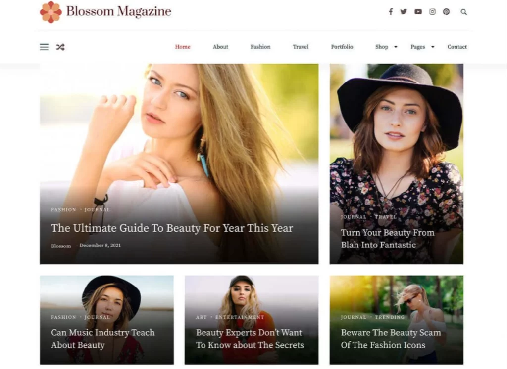 Blossom-magasine-Homepage