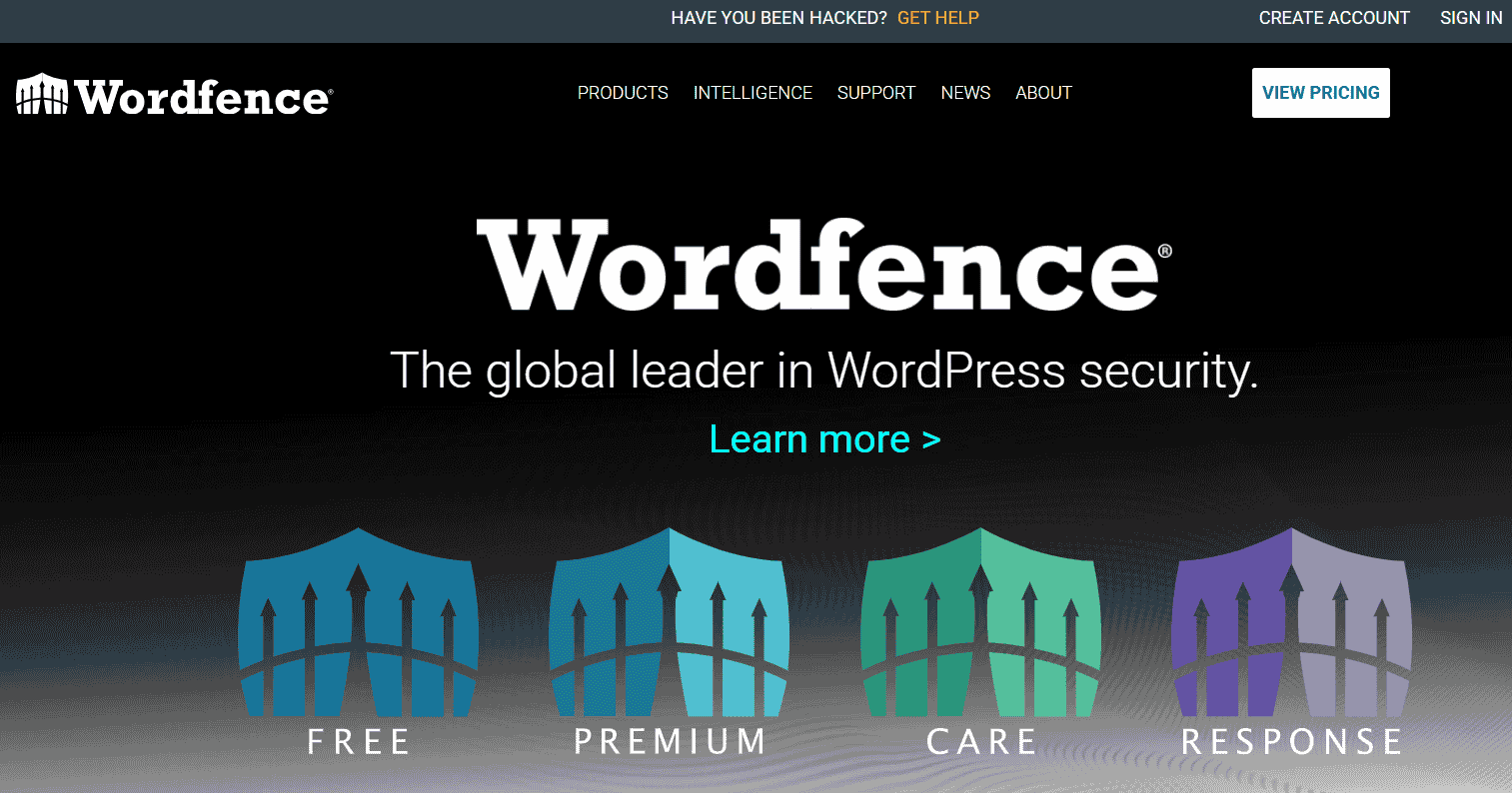 Wordfence Security WordPress plugin screenshot showing security tools