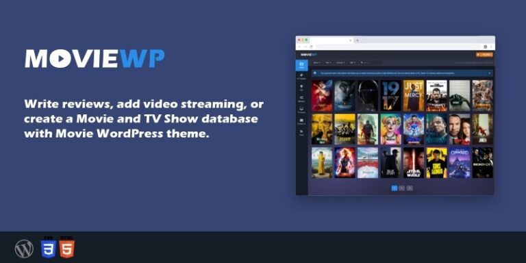 MovieWP WordPress Theme v3.8.8 Free Download