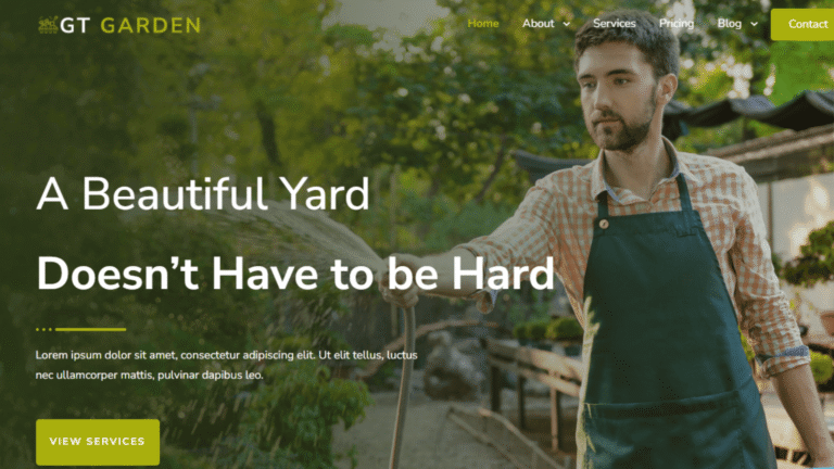 GT Garden WordPress Theme: The Ultimate Website Solution for Gardeners and Landscapers