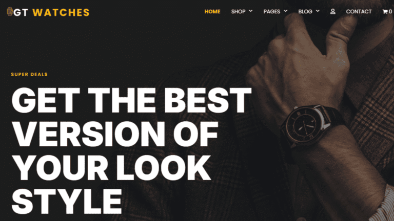 GT Watches WordPress Theme: The Ultimate Choice for Your Online Watch Store